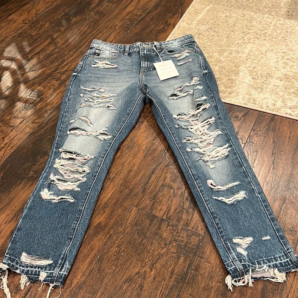 KanCan High Rise Ripped Denim Jeans